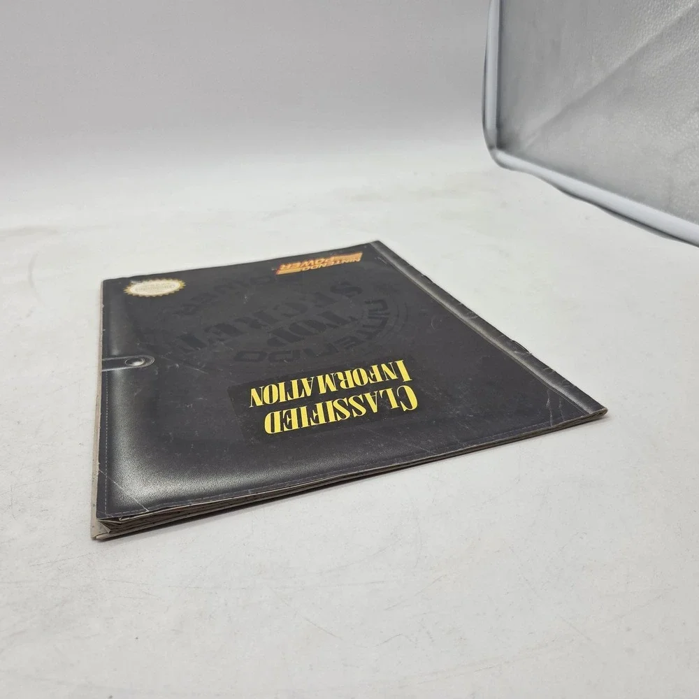 Nintendo Power Classified Information Booklet Strategy Guide CHEAT Codes